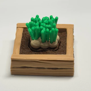 [3D Print] Clicker(คลิกเกอร์)กระบะแปลงผักจิ๋ว สไตล์ฟาร์มมินิมอล ของตกแต่งโต๊ะคอม ของขวัญสายคิวท์ - Nowดินสอ⁠