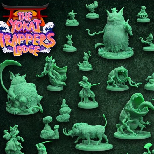 The Yokai Trappers Lodge : Collection : Miniature Resin โมเดลบอร์ดเกม ผลิตตามสั่ง DnD Tabletop