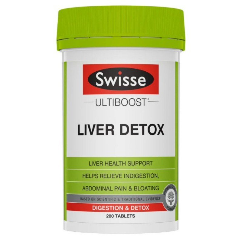 Swisse LIVER DETOX 200 Tablets Liver Protection Natural Ingredients