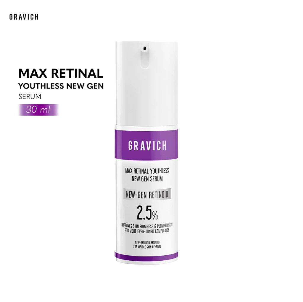 Gravich Max Retinal Youthless New Gen Serum 30ml เซรั่มเข้มข้นวิตามินเอทางเลือกอนุพันธ์ใหม่