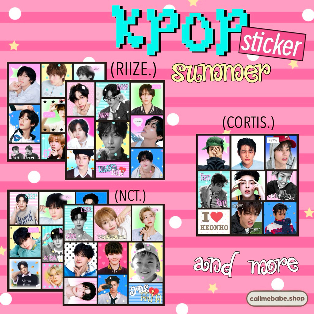 KPOP SUMMER STICKERs