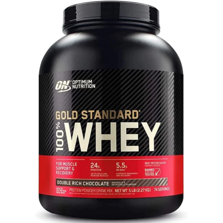 Optimum Nutrition Gold Standard Whey Protein 5 Lbs. เวย์โปรตีน ช่วยเสริมสร้างกล้ามเนื้อ