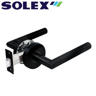 SOLEX มือจับก้านโยกสแตนเลส NO.65105,65107 BLACK (ทางผ่าน) ไม่มีกุญแจ