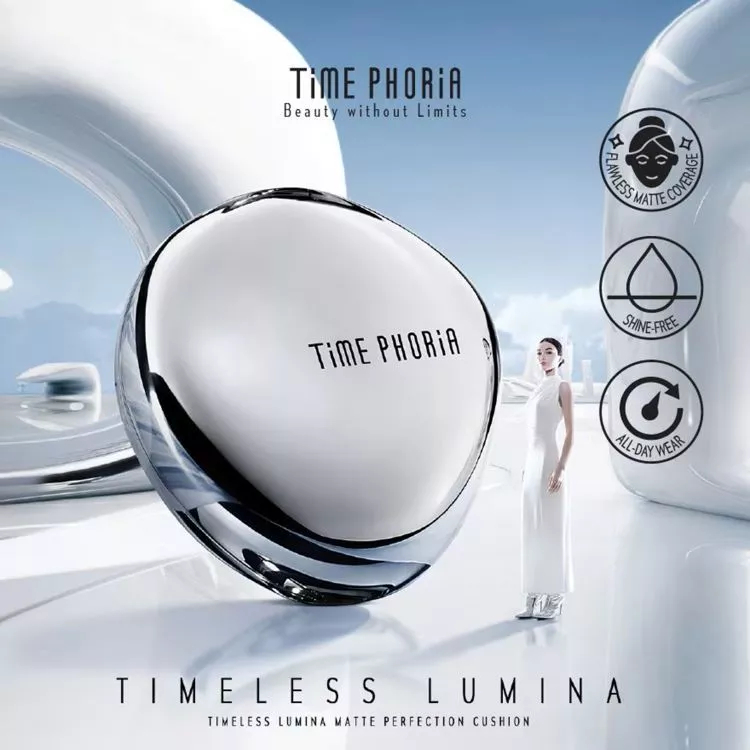TimePhoria Timeless Lumina Matte Perfection Cushion คุชชั่นแมตต์ คุมมัน ติดทน ปกปิด กันเหงื่อ ไม่เยิ