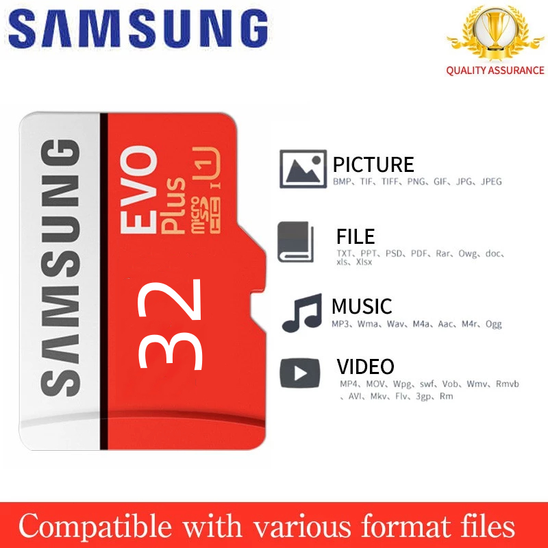 ( Samsung ของแท้ ) EVO Micro SD Card Class10 512GB/1TB/2TB การ์ดหน่วยความจํา ✈ การ์ดหน่วยความจํา ไมโ