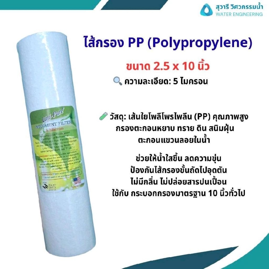 ไส้กรอง PP ขนาด 10 นิ้ว