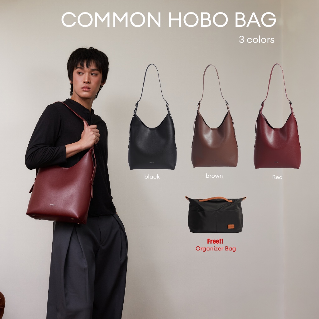MUNIGA รุ่น Common Hobo Bag กระเป๋าทรงโฮโบ unisex ใส่ไอแพดได้ จุของได้เยอะ new arrival