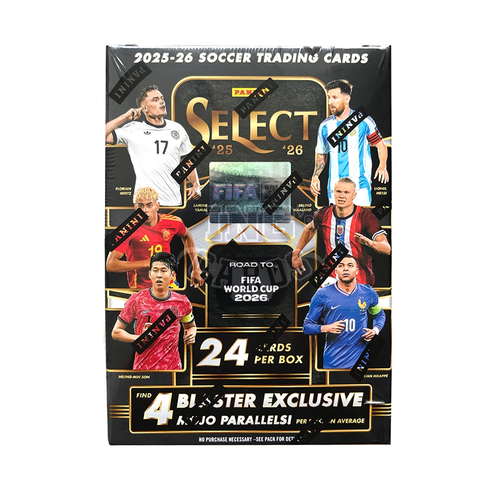 การ์ดสะสมฟุตบอล 2025-26 Panini Select Road to FIFA World Cup Blaster Box