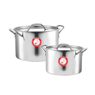 Rocket (ตราจรวด) ชุดหม้อสตูว์ 2 ใบ ขนาด 22,26 ซม. Stewpot Set 22,26 cm