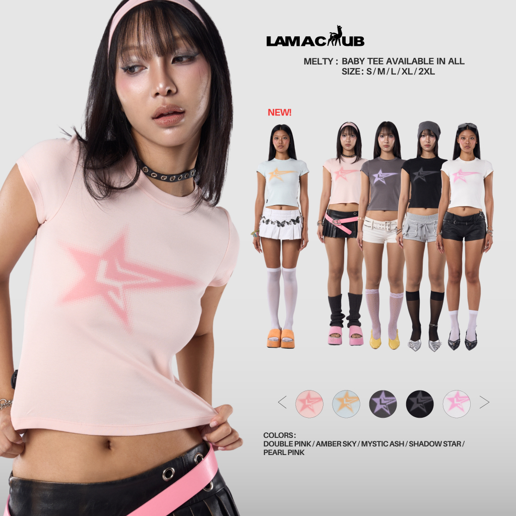 Melty tee เสื้อยืด baby tee (SIZE S-2XL)