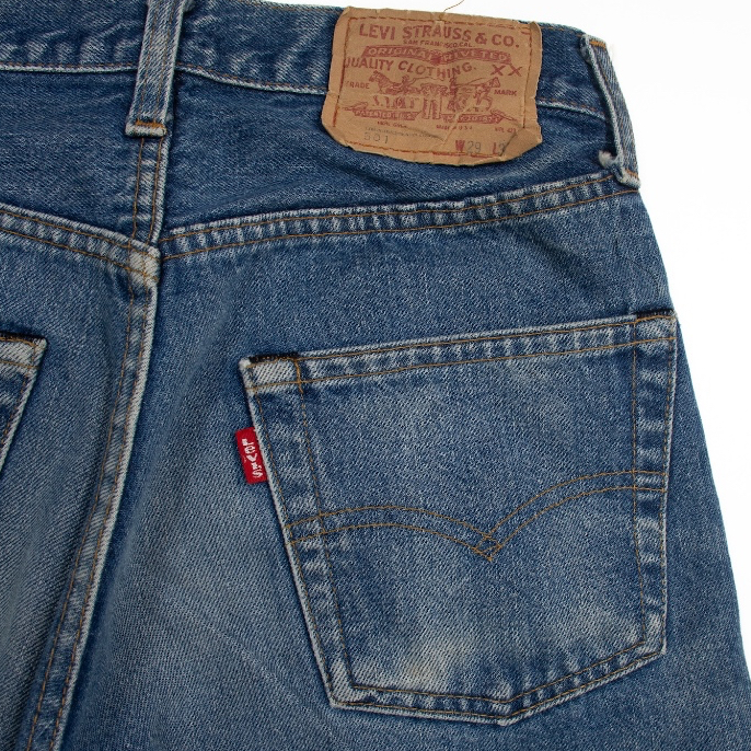 Levi's 501 RED LINE MADE IN U.S.A. WPL423 กางเกงยีนส์ ขายาว มือสอง