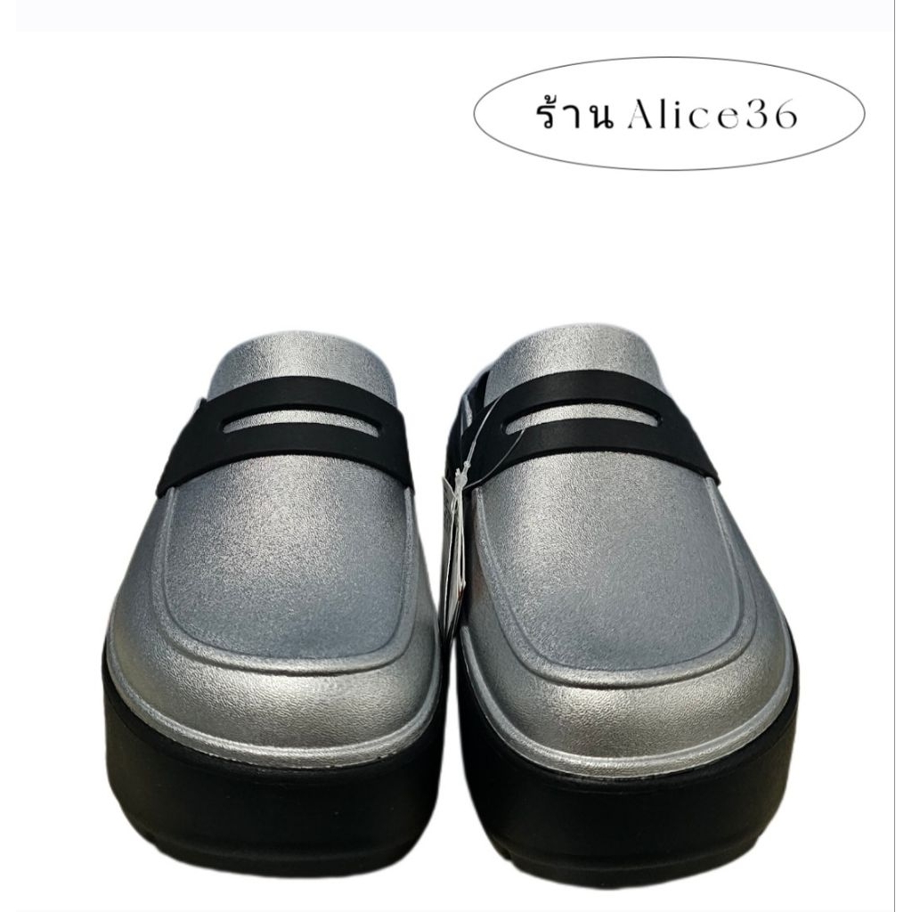 CROCSแท้​ CROCS​ รุ่น STOMP METALLIC LOAFER CLOG
