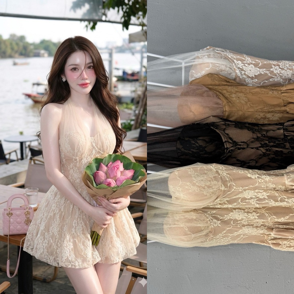 ｛𝘽𝙔 𝙁𝘼𝙃｝💥ツ เดรสออกงานทรงเจ้าหญิง ใส่ปาร์ตี้วันเกิด ดินเนอร์หรู ทำงานกลางคืน