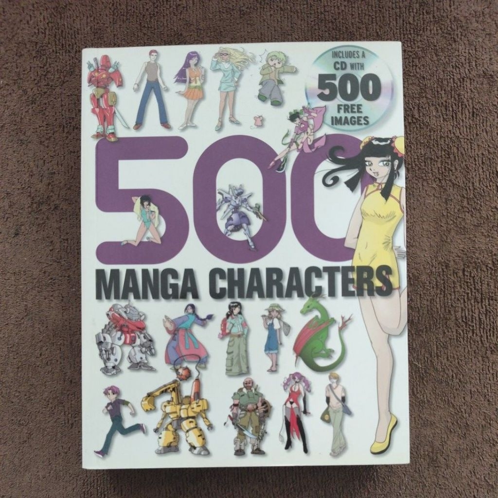 หนังสือ 500 MANGA CHARACTERS พร้อม CD