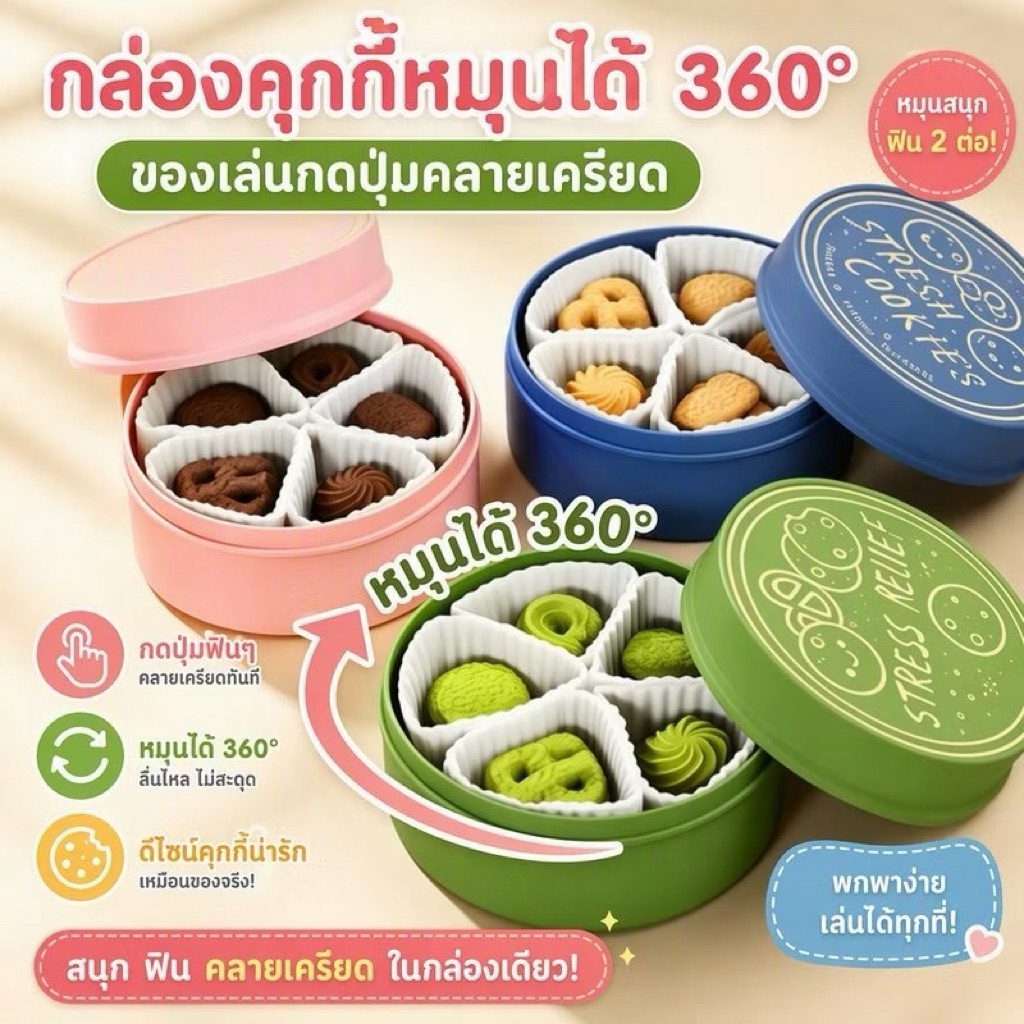 Clicker มาใหม่ของเล่นน่ารัก กดคายเครียด กดเล่นเพลินๆ มีให้เลือกหลายแบบหลายลาย
