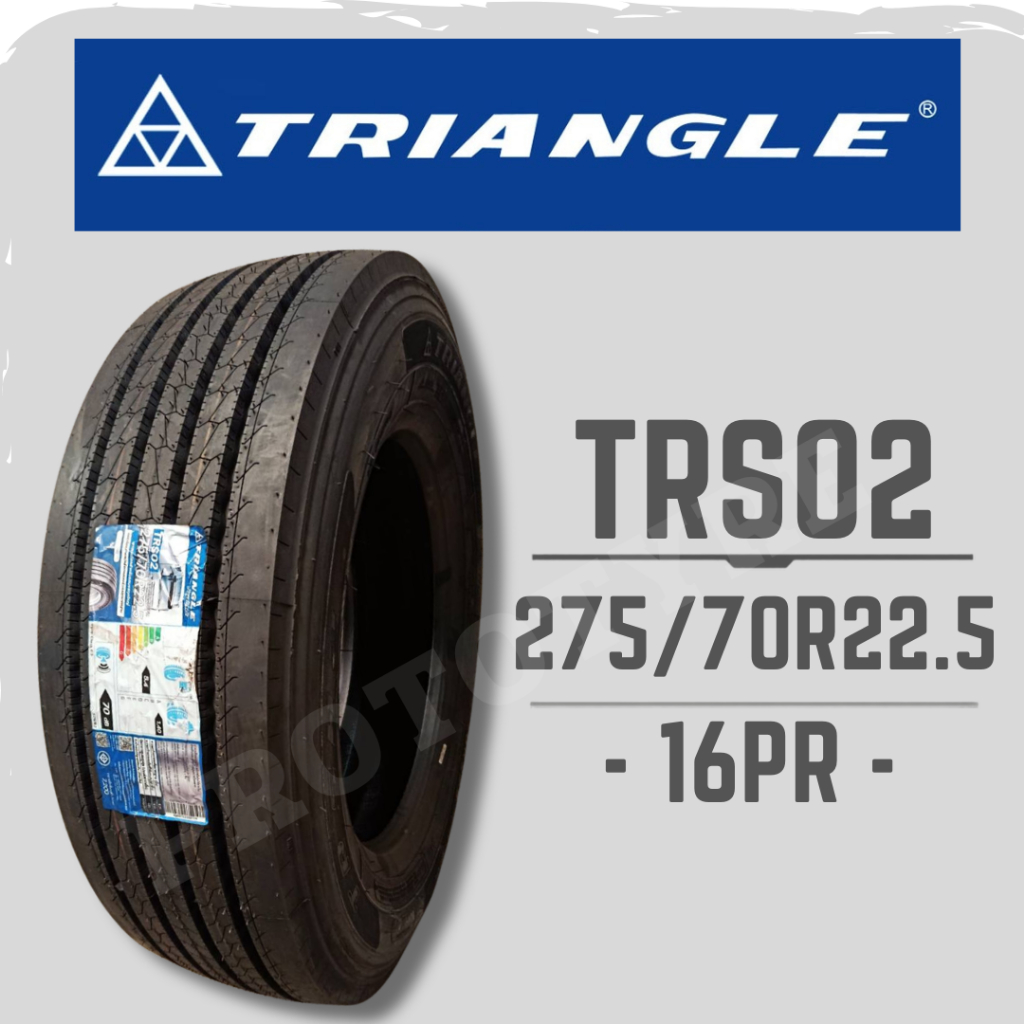 ยางรถบรรทุกเรเดียล 275/70R22.5 18PR ยี่ห้อ TRIANGLE รุ่น TRS02