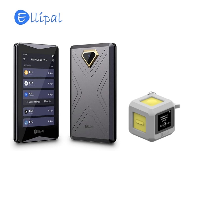 ELLIPAL Titan 2.0 Airgap Cryptocurrency Wallet - A cold storage hardware wallet for Bitcoin, ETH, SOL, XRP, NFT, and ove