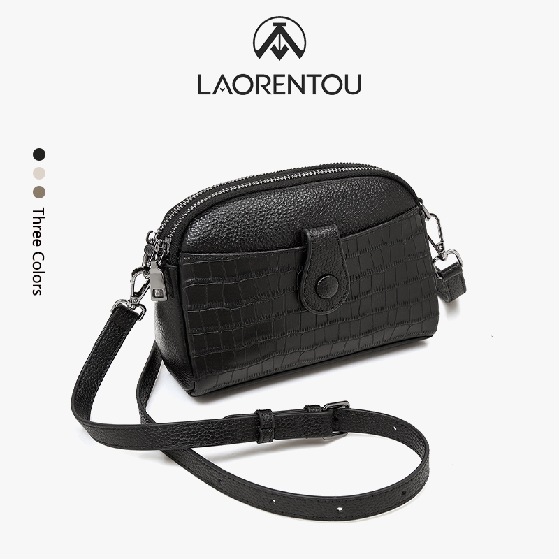 LAORENTOU กระเป๋ากล้องดีไซน์สวย ขนาดกะทัดรัด สายสะพายปรับได้ ใส่ของใช้ประจำวัน