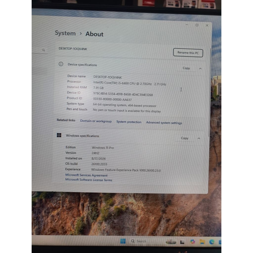 lenovo pc Intel i5 gen 6 mini