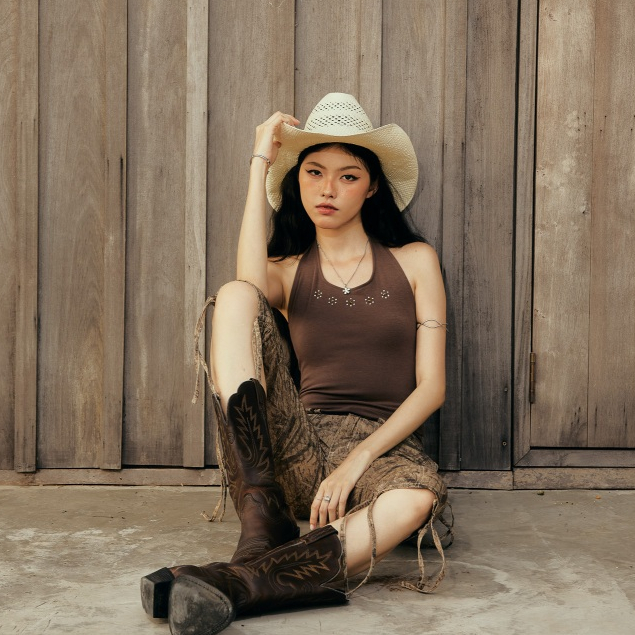 Vixen valley collection / Halter Top (NWLxMadememum) เสื้อคล้องคอ เสื้อคล้องคอติดกระดุม