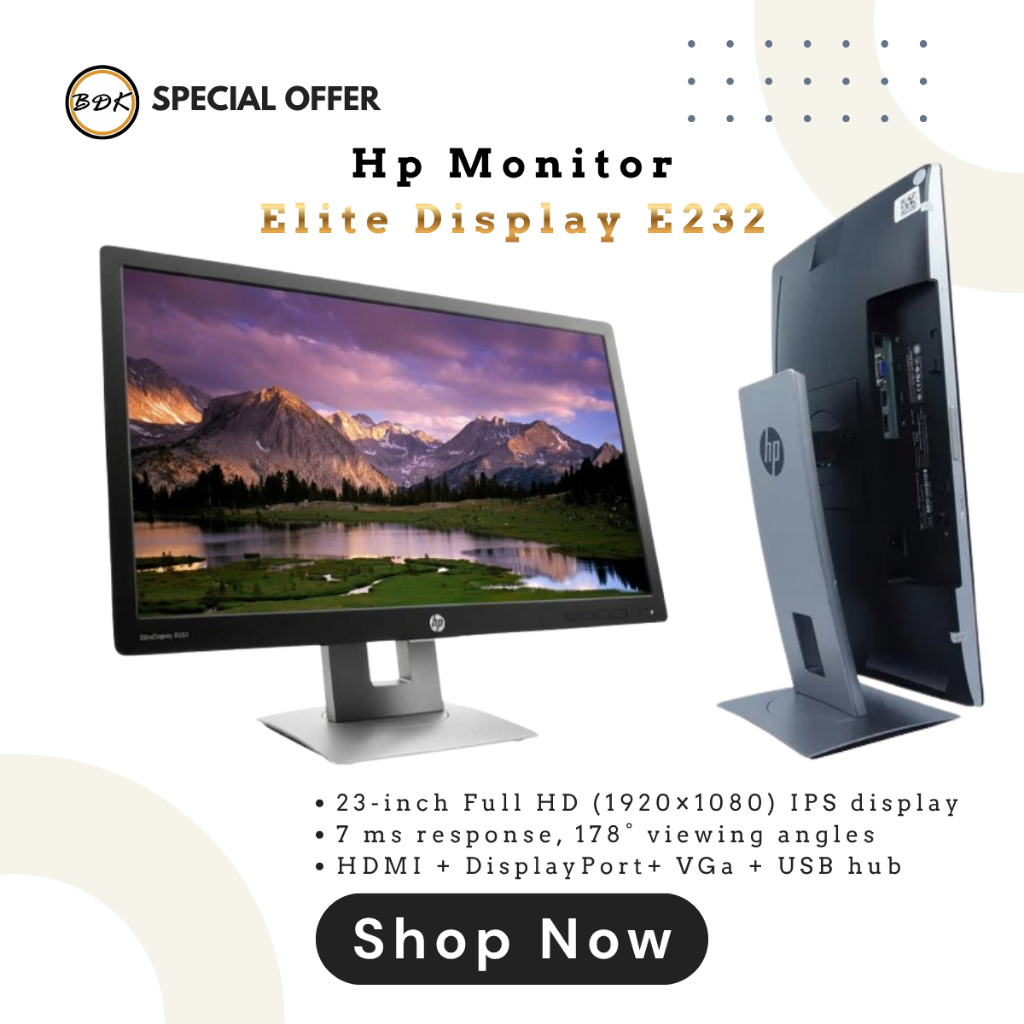 Hp Monitor Elite Display E232