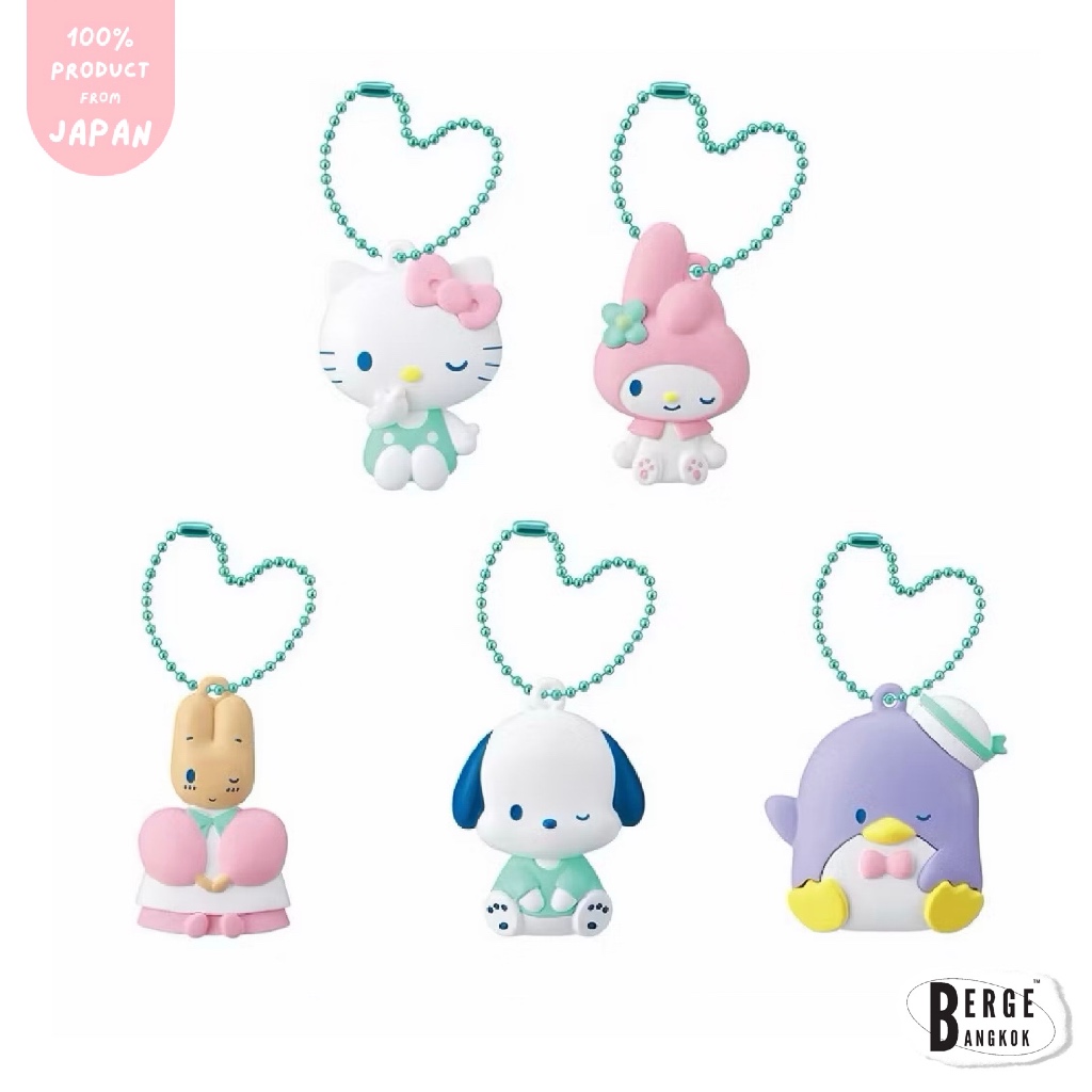 ꒰พร้อมส่งค่ะ ꒱ กาชาปอง Sanrio เลือกตัวได้ค่ะ Marron cream / My melody / Hello Kitty / Pochaco ลิขสิทธิ์แท้100%