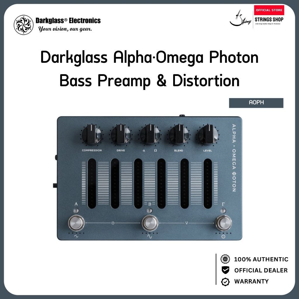 Darkglass Alpha·Omega Photon Bass Preamp Distortion DI เอฟเฟคเบส Modern Metal