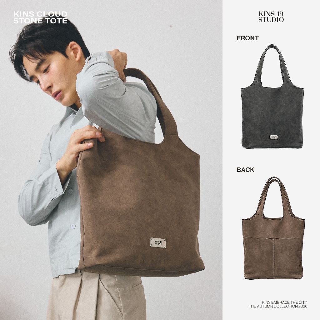 KINS 19 STUDIO | KINS Cloudstone tote กระเป๋า Tote Bag Unisex [KPB03]
