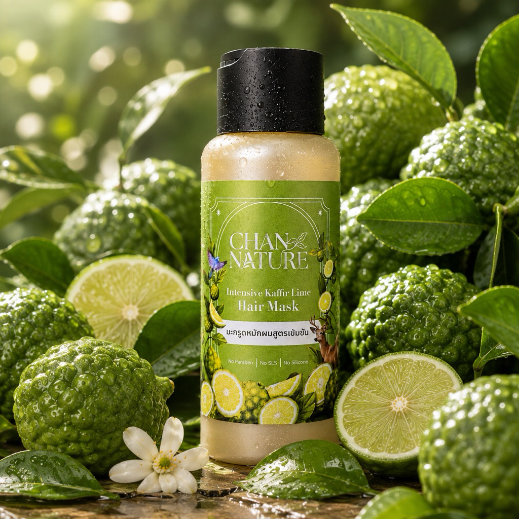 CHAN NATURE มะกรูดหมักผมสูตรเข้มข้น แก้ผมร่วง หงอก รังแค คันศรีษะ กระตุ้นผมงอกใหม่ 300ml