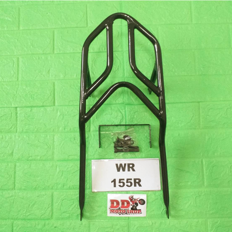 ตะแกรงท้าย WR155R #เหล็กแป๊ป  แร็คท้าย WR155R ตะแกรงรถมอไซค์WR155R แร็คท้ายมอไซค์WR155R