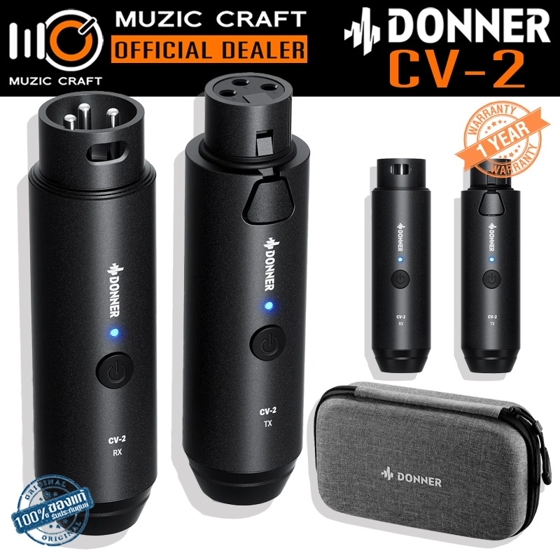 DONNER CV-2 *ของแท้รับประกัน 1ปี* Wireless Microphone Transceiver, ไมค์ไร้สาย