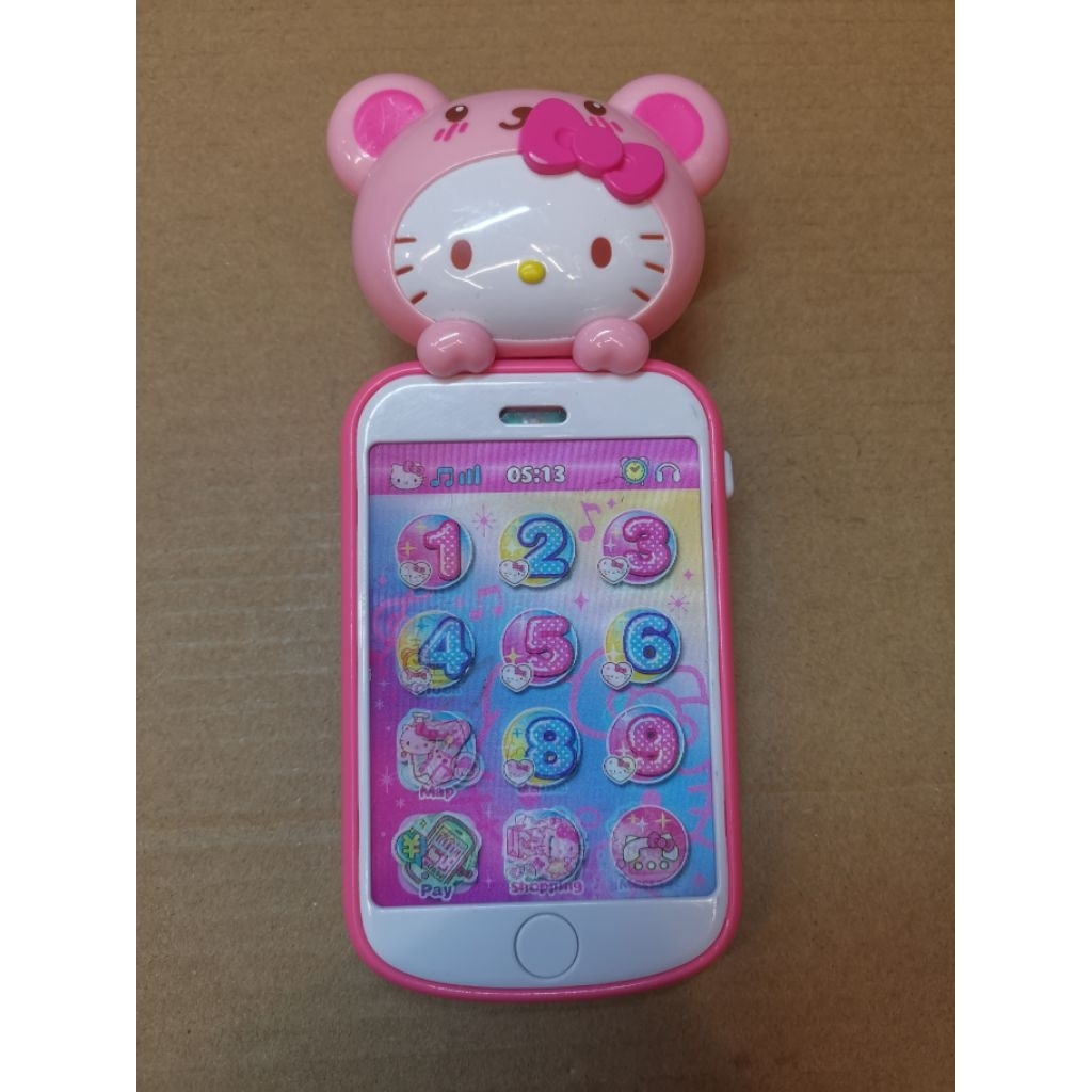 ของเล่นโทรศัพท์มือถือจำลอง Hello Kitty Smart Phone