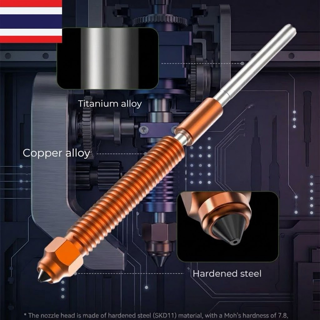 Creality Nozzle Hi K2 K2Pro K2Plus พร้อมจัดส่งในไทย