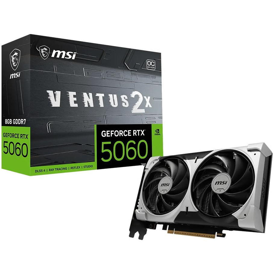 VGA (การ์ดแสดงผล) MSI GEFORCE RTX 5060 8G VENTUS 2X OC V1 - 8GB GDDR7