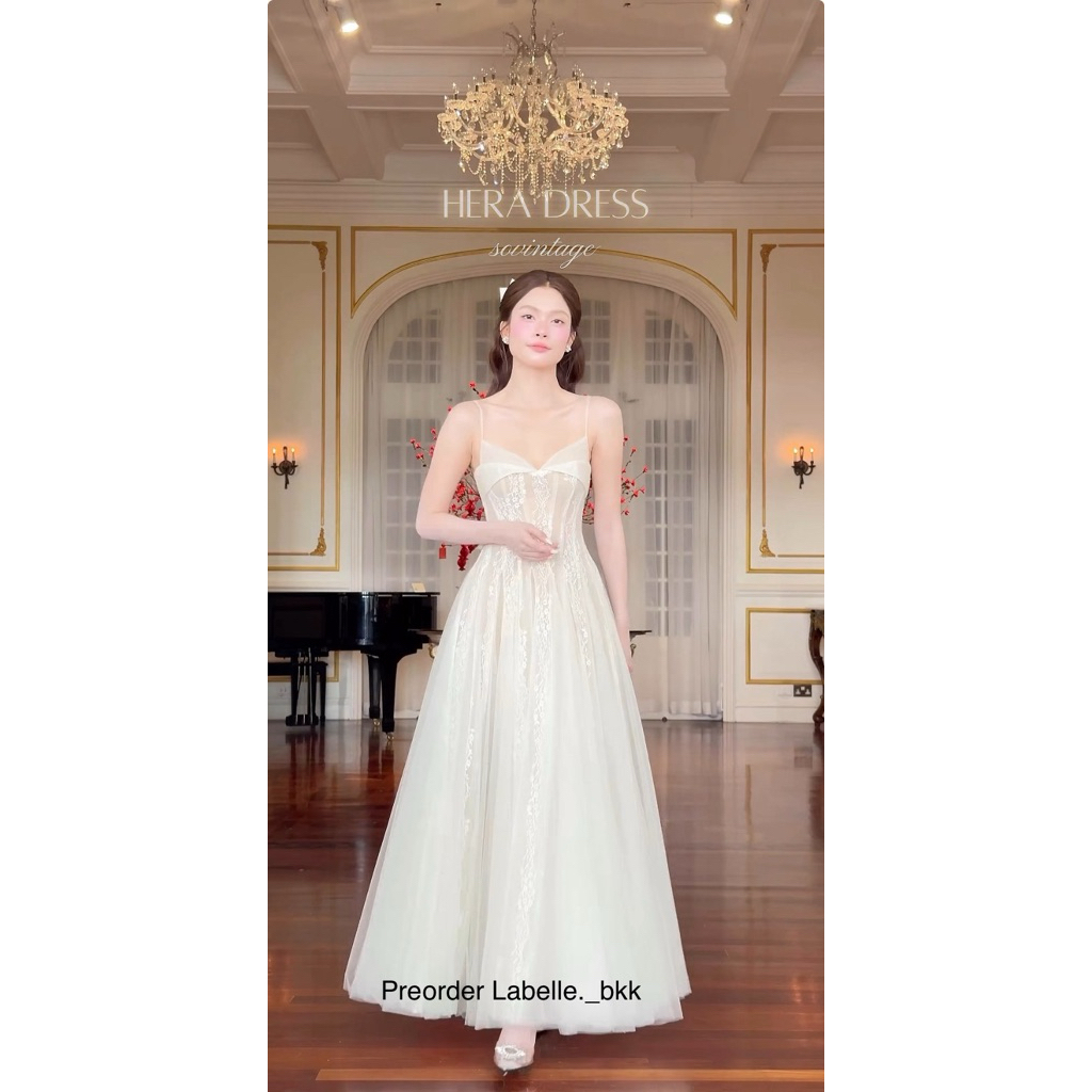 Sovintage - Hera Dress (รอพรีเข้าไทย10วัน+ สินค้าพรีออเดอร์จากทางแบรนด์ ทักมาสอบถามก่อนสั่งซื้อได้นะ
