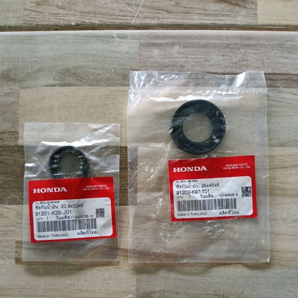 ซีลข้อเหวี่ยงซ้าย-ขวา HONDA PCX150 ปี2018-2020 แท้เบิกศูนย์ 91202-K97-T01/91201-K35-J01