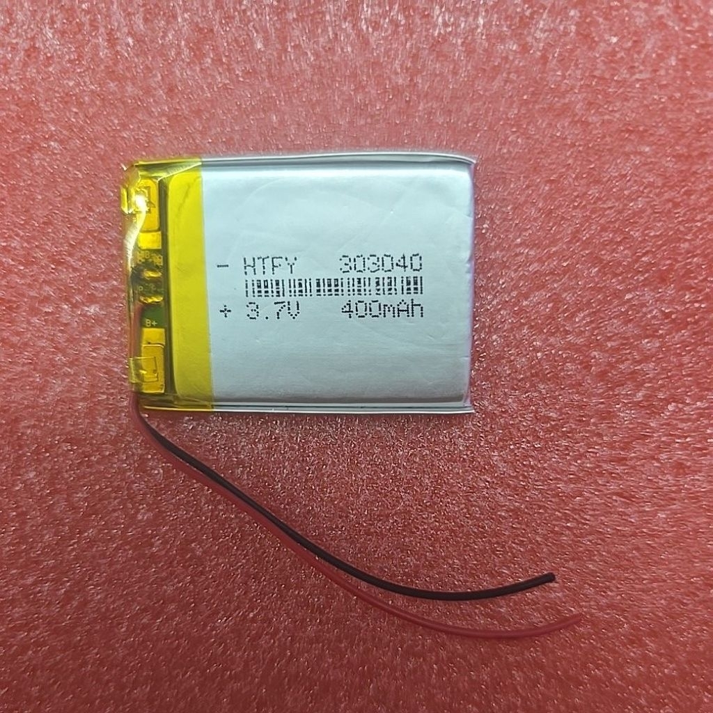 แบต3.7v400mah 303040มีวงจรBMS