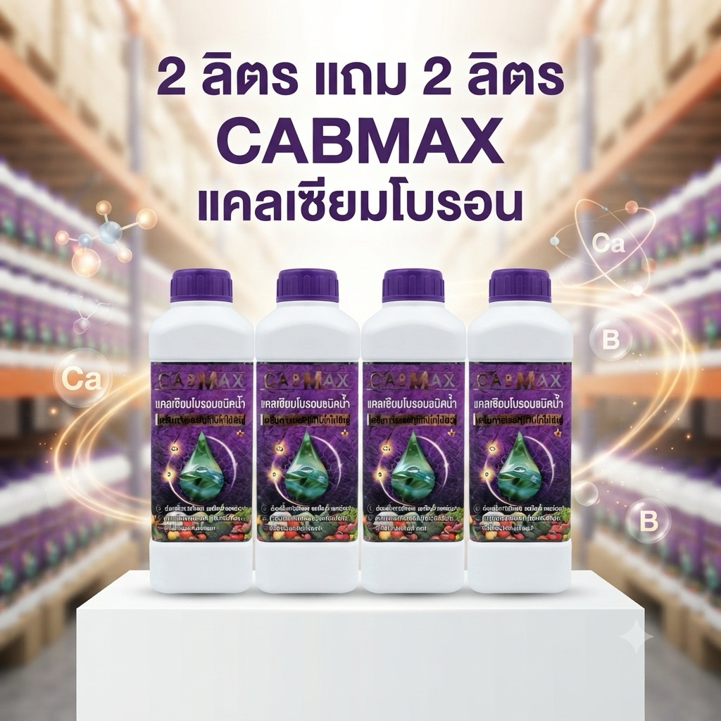 แคลเซียมโบรอน CABMAX 2ลิตร แถม 2ลิตร (C4)