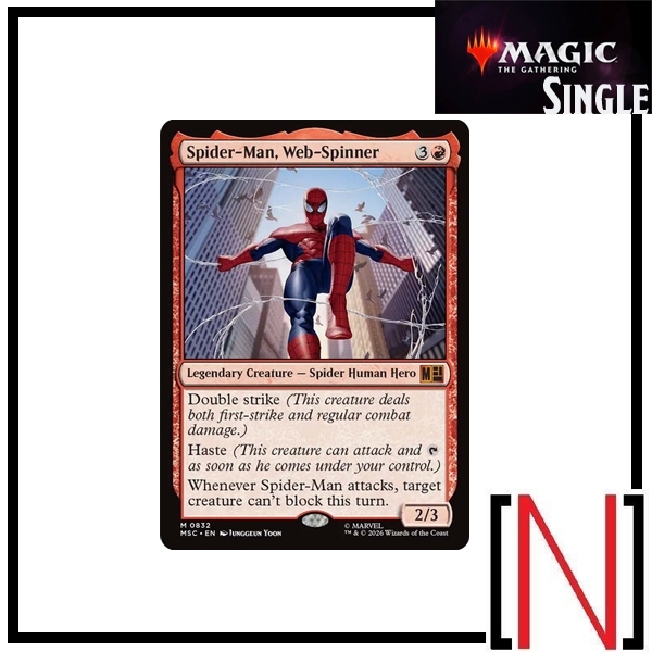 [MTG][Single][MSC] Spider-Man, Web-Spinner ระดับ Mythic [ภาษาอังกฤษ]