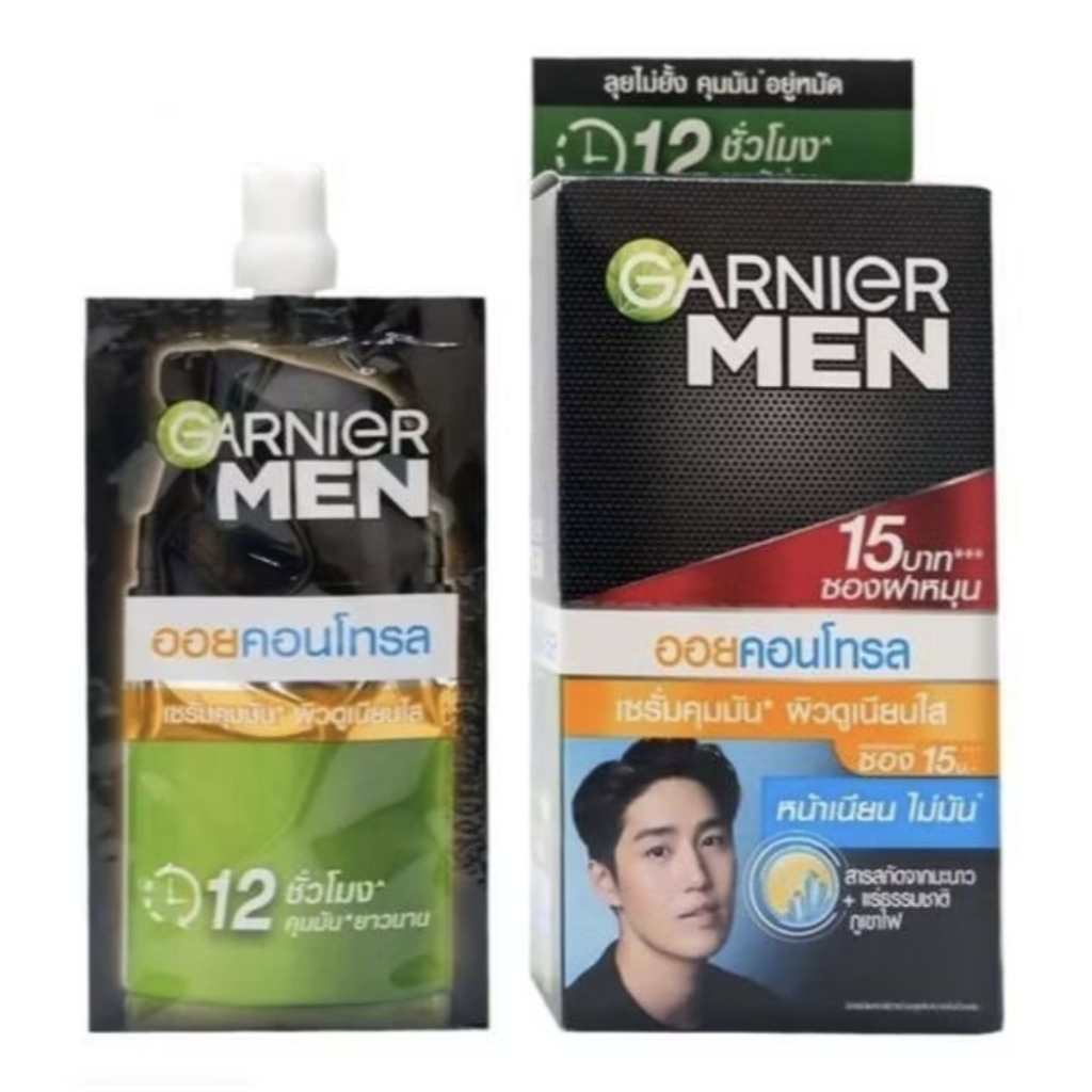 การ์นิเย่ เมน เทอร์โบไลท์ ออยล์ คอนโทรล เซรั่ม ( 7กรัม× 6ซอง)