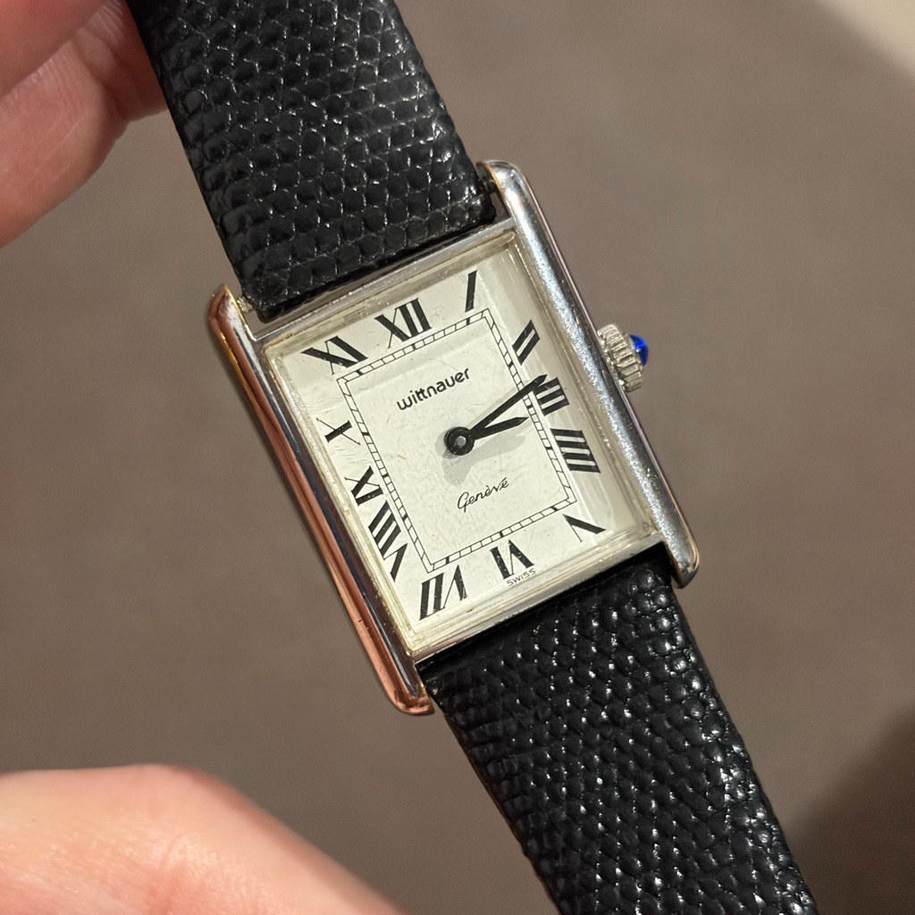 wittnauer by longines tank vintage มือสองแท้ 💯 สภาพดีมาก