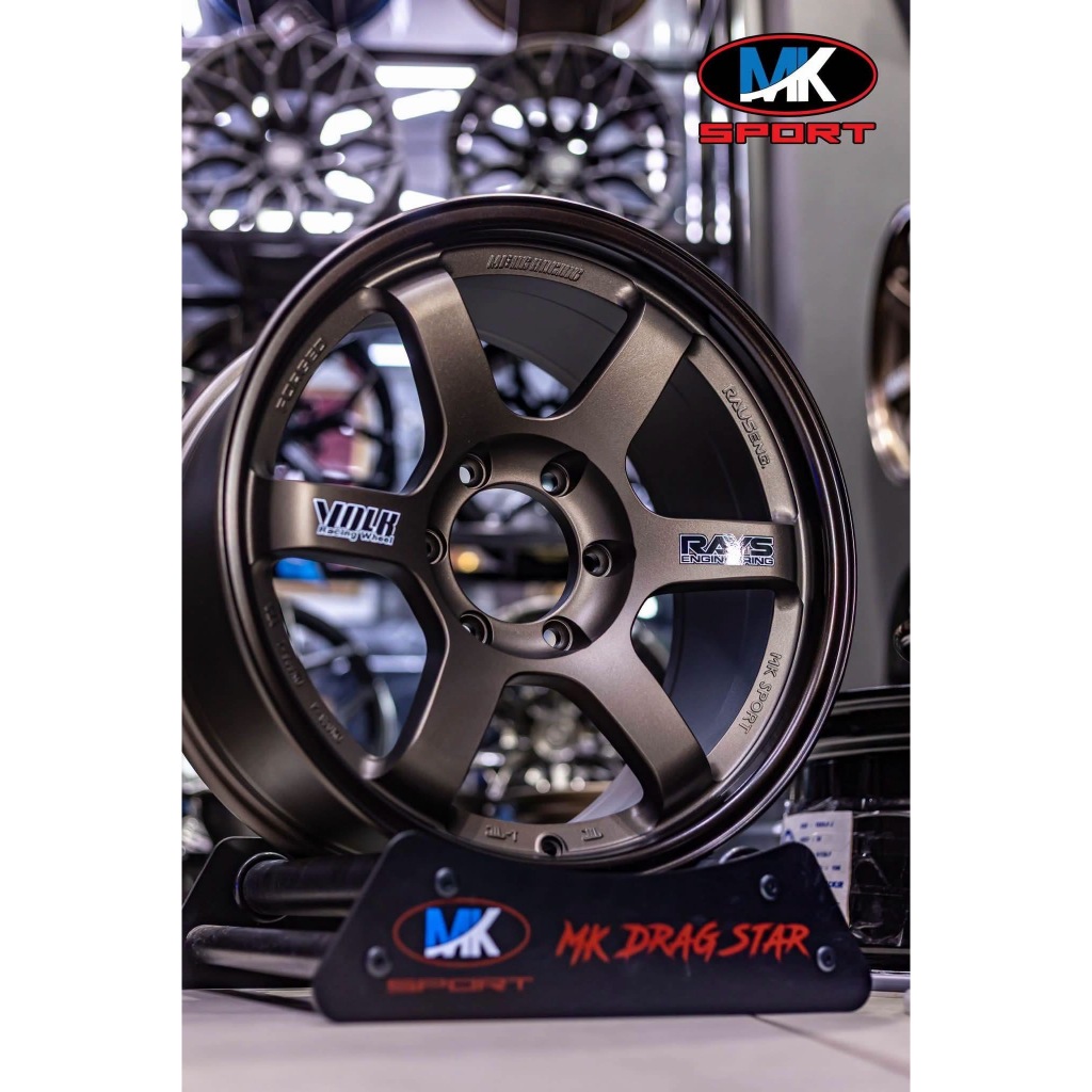 ล้อ MK SPORT รุ่น TE37 SUV ขอบ 18 กว้าง 9 นิ้ว ออฟ 0 6รู สีBR (น้ำตาล) ราคาต่อวง แถมจุ๊บลม