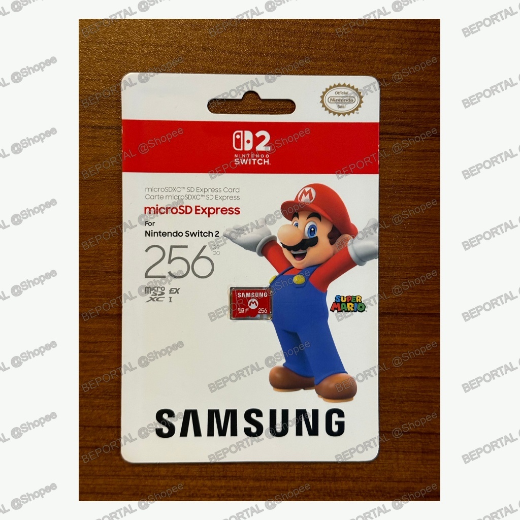 Samsung microSD Express 256GB ลาย Mario สำหรับ Nintendo Switch 2 ของแท้ MB-MZ256S
