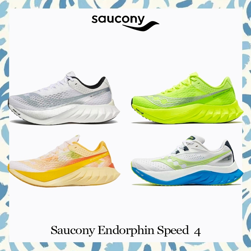 Saucony Endorphin Speed  4 รองเท้าวิ่งลำลอง ทรงเตี้ย ใส่สบาย แมทช์ได้ทุกชุด รุ่นยูนิเซ็กซ์
