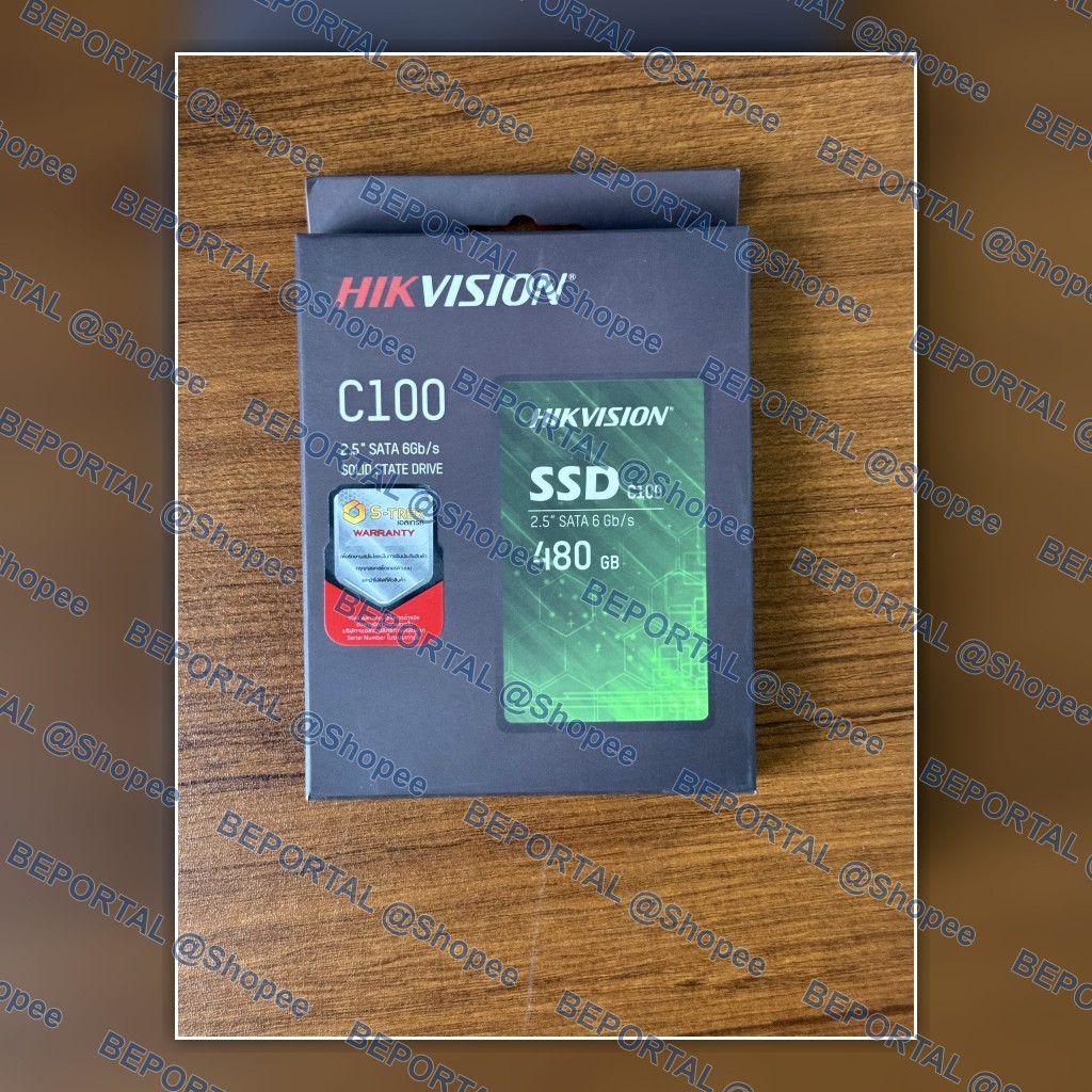 Hikvision C100 480GB SATA SSD 2.5 นิ้ว 3D TLC รุ่น HS-SSD-C100/480G กล่องเดิม