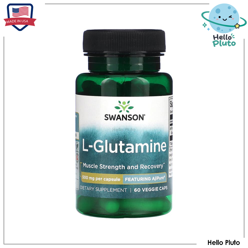 Swanson, L-Glutamine, 500 mg, 60 Veggie Caps