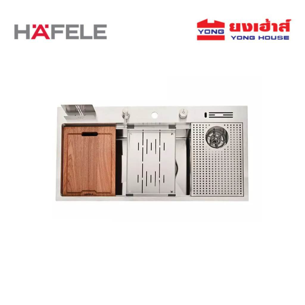 HAFELE ซิงค์ฝัง 1 หลุม HAFELE AQUADOMINION รุ่น 495.39.562 สีเงิน