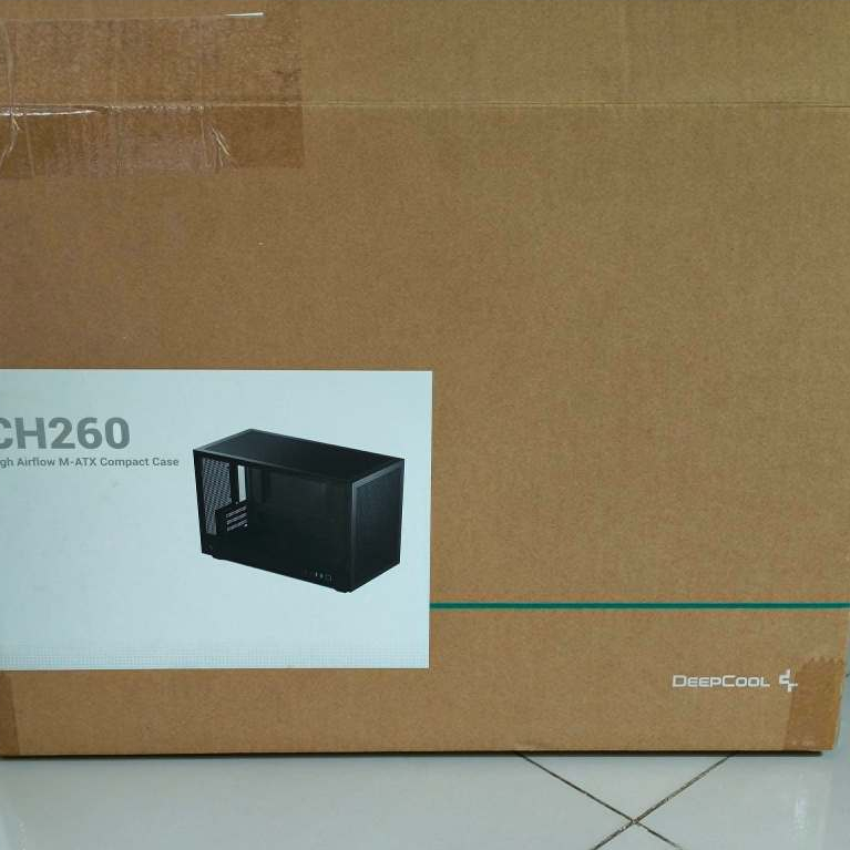 CASE (เคส) DEEPCOOL CH260 - BLACK MICRO-ATX มือสอง มีกล่อง สภาพใหม่ใช้งานปกติ