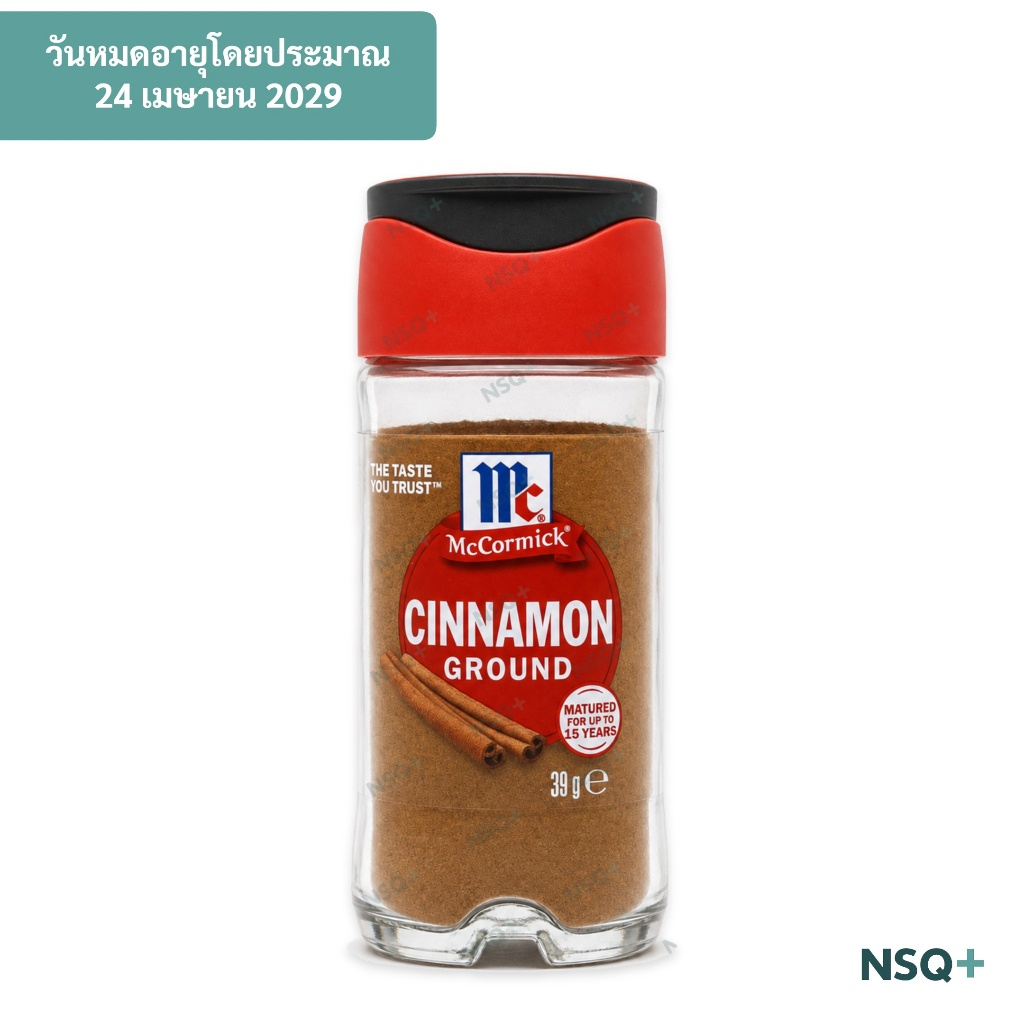 แม็คคอร์มิคชินนาม่อนกราวน์ 39กรัม Mccormick Cinnamon Ground 39g.