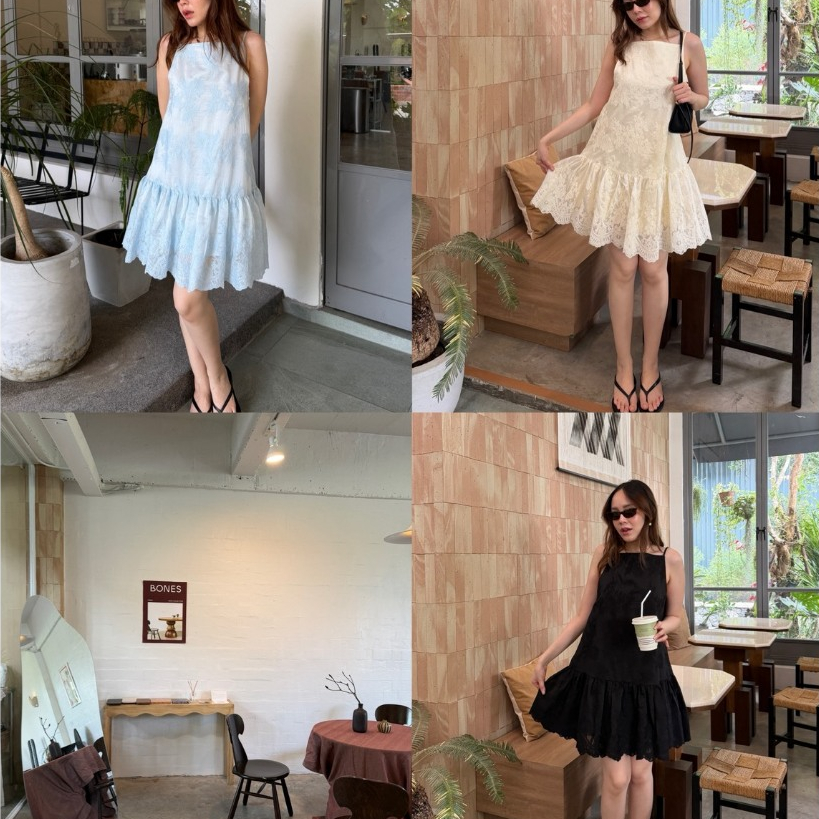 tshop เดรส Bluebells